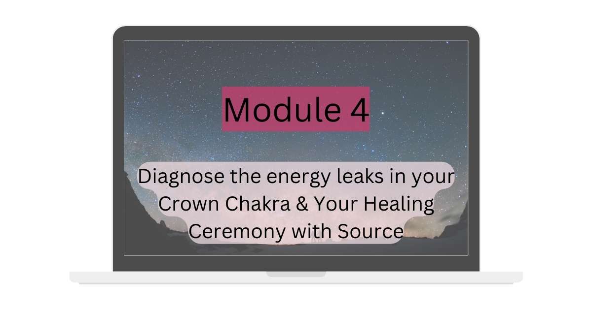 diagnose energy leaks in your crown chakra and healing ceremony with source